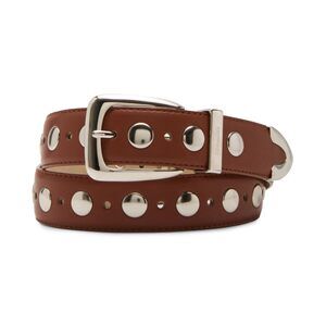 9256 Women's Kingston Studded Pant Belt, Cognac